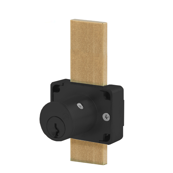 Olympus - 200DW - Drawer Deadbolt Lock - D4291 4-pin - Optional Cylinder Length - Long Bolt - Matte Black - Optional Keying - Grade 1 - UHS Hardware