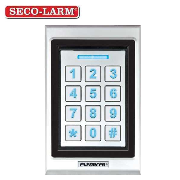 Seco-Larm - Access Control Digital Keypad - 1000 Users - Weatherproof - Metal Housing - w/ PROX Card Reader - UHS Hardware