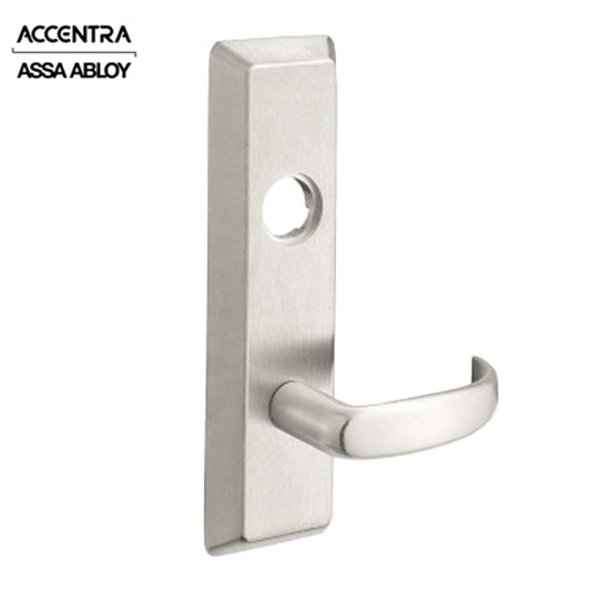 Accentra (Formerly Yale) - 626F - Escutcheon Trim - Classroom / Storeroom Function For 6100 Series Exit Devices - Less Cylinder - LHR - Pacific Beach Lever - Stainless Steel - Grade 1