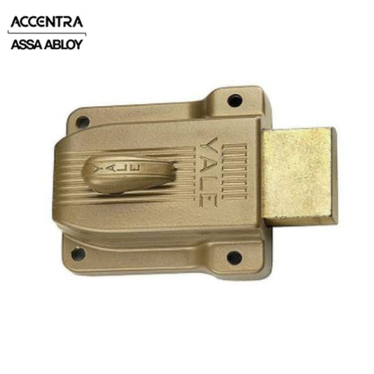 Accentra (Formerly Yale) - 112 - Heavy Duty Latchbolt Lock - Deadbolt - 5 Pin - Sprayed Brass