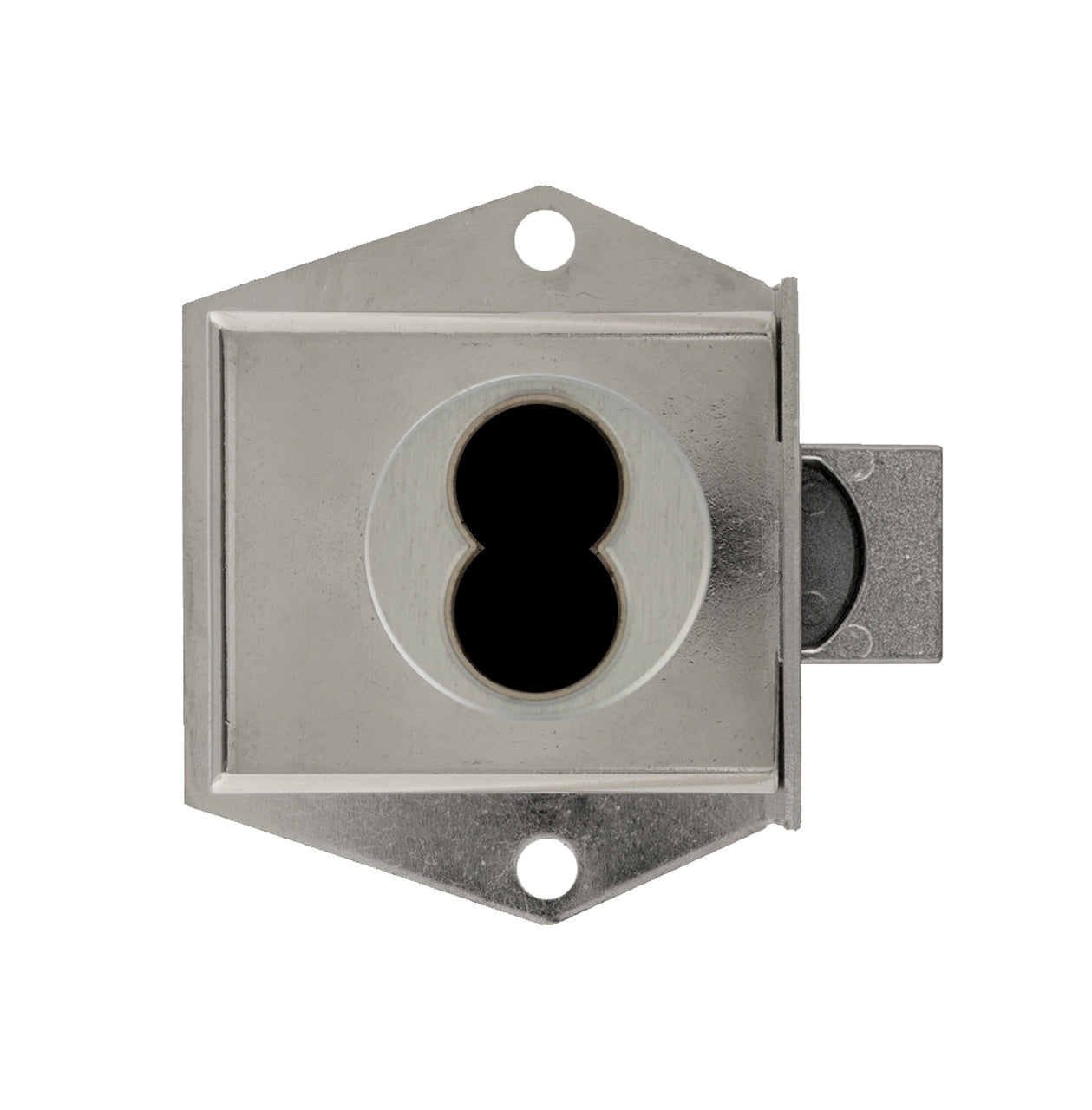 Olympus - 725M - IC Core Mortise Deadbolt Cabinet  Door Lock - BEST SFIC - 1-1/16" to Cylinder Length - Standard Length Bolt - Satin Chrome - Optional Handing - Grade 1 - UHS Hardware