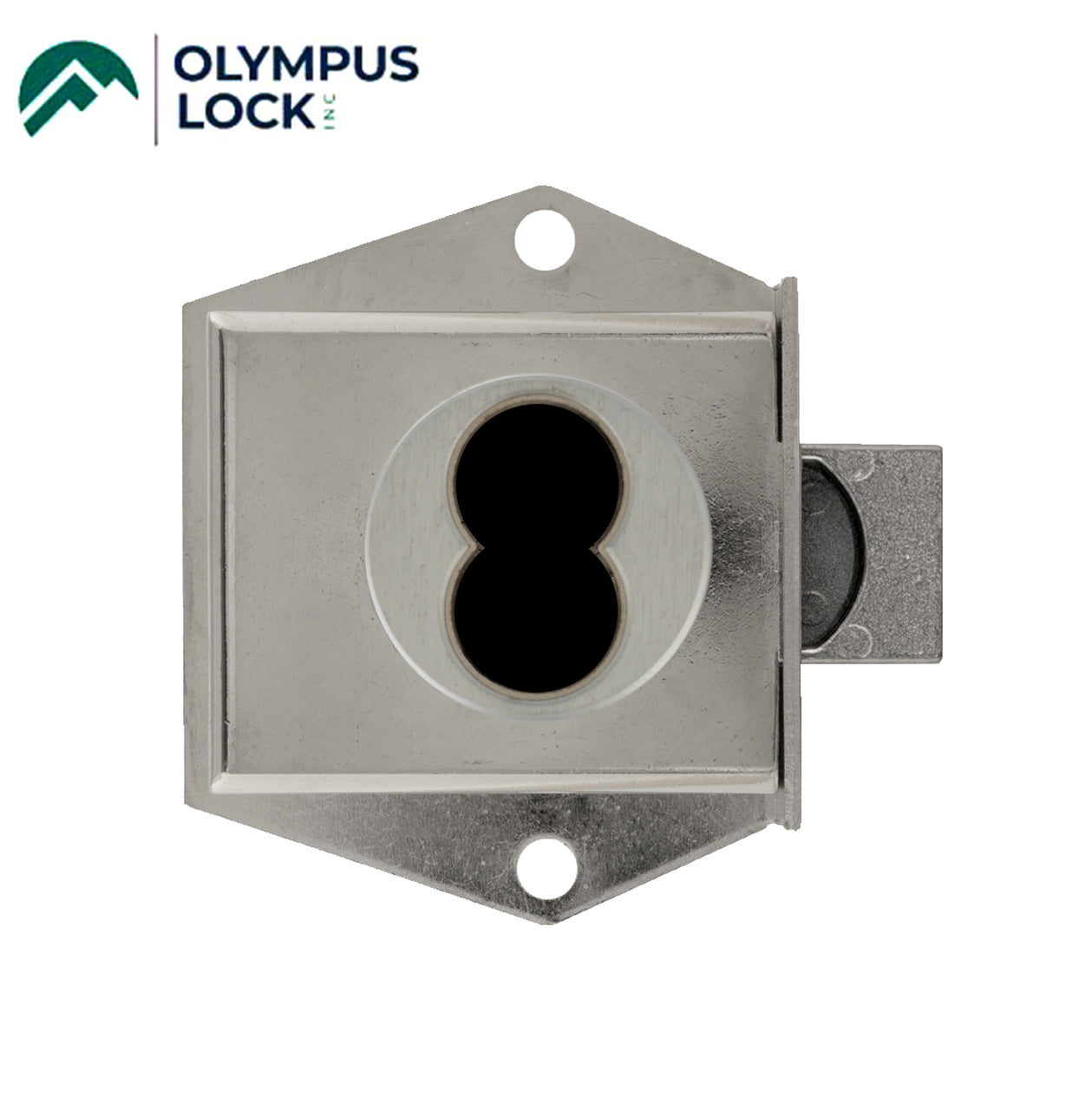 Olympus - 725M - IC Core Mortise Deadbolt Cabinet  Door Lock - BEST SFIC - 1-1/16" to Cylinder Length - Standard Length Bolt - Satin Chrome - Optional Handing - Grade 1 - UHS Hardware