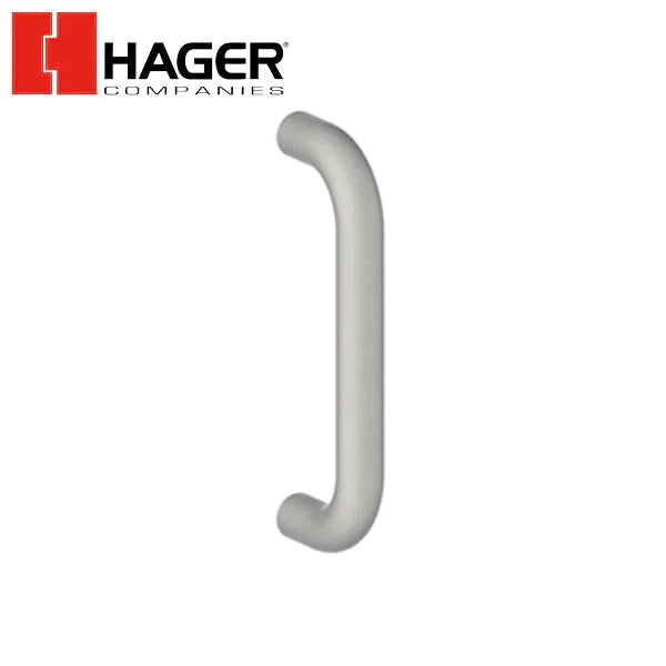 Hager - 3G - Round Wrought Door Pull - Satin Stainless Steel