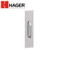 Hager - 33G - Pull Plate Square Corner 30S x 3 - 3.5" x 15" - Optional Finish