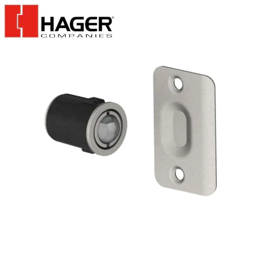 Hager - 1447 - Drive in ball catch with strike
- Optional Finish