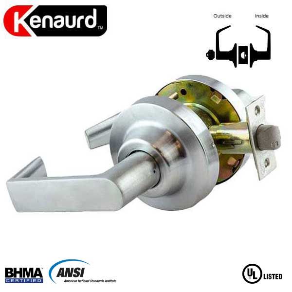 Commercial Lever Handle -  2-3/4” Standard Backset - Satin Chrome - Storeroom - Grade 1 - UHS Hardware