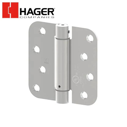 Hager - 1752 - Round Corners 5/8" Radius - Spring Hinge with Fasteners - Optional Size - Optional Finish