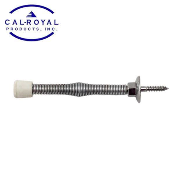 Cal-Royal - FS89 - Flexible Door Stop - 3" - Fixed Screw - Satin Nickel - UHS Hardware