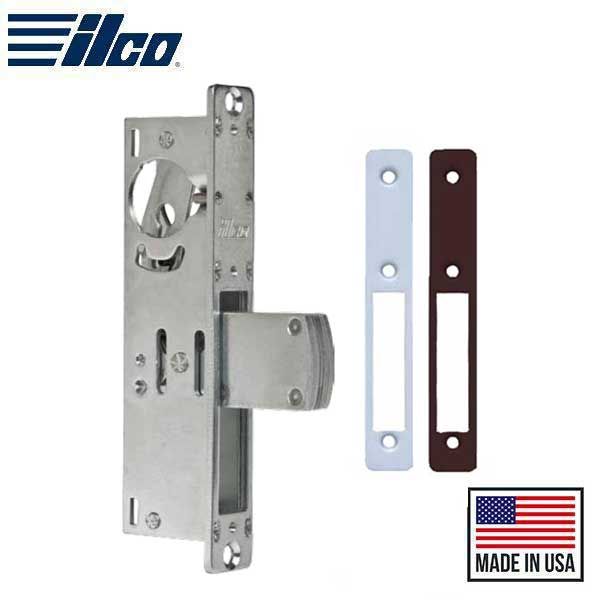 ILCO - 185 Deadbolt Mortise Lock - 1 1/8" Backset - No Handing - Flat Faceplate - Clear/Dark Bronze - UHS Hardware