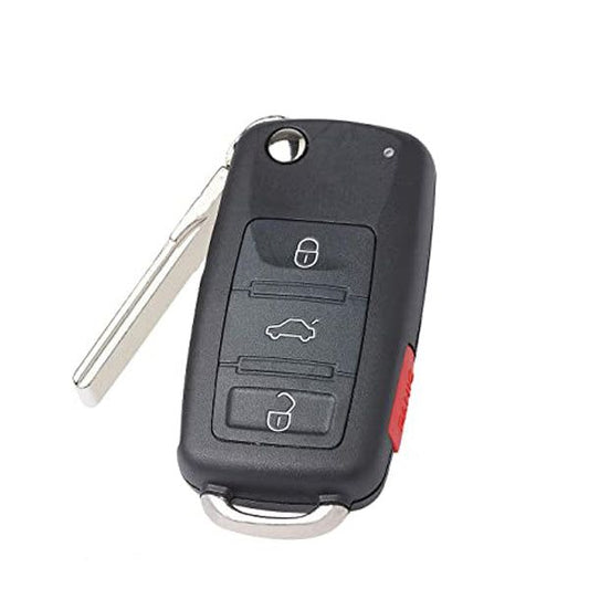 2012-2018 Volkswagen / 4-Button Flip Key / PN: 5KO837202AD  / NBGFS93N (MQB) (RFK-VW-93QB) - UHS Hardware