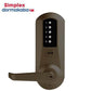 Simplex - 5021XK - Mechanical Pushbutton Cylindrical Lever Lock - Kaba 90 - Winston Lever - 2¾" Backset - Oil Rubbed Bronze - Grade 1 - UHS Hardware