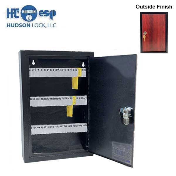 HPC - Single-Tag Kekab - 60 Key Capacity - Black with Red Wood Finish - UHS Hardware