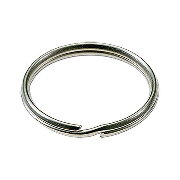 LuckyLine - 76602 - 1-1/4" Split Key Rings - Nickel-Plated Tempered Steel - 2 Pack - UHS Hardware