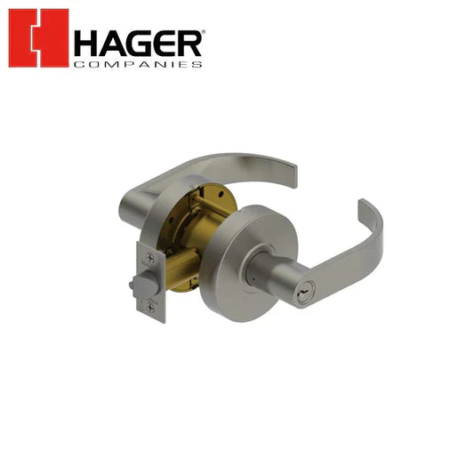 Hager - 2570 - Lever - Classroom - 2-3/4" - Optional Finish - Optional Lever - Optional Keyway