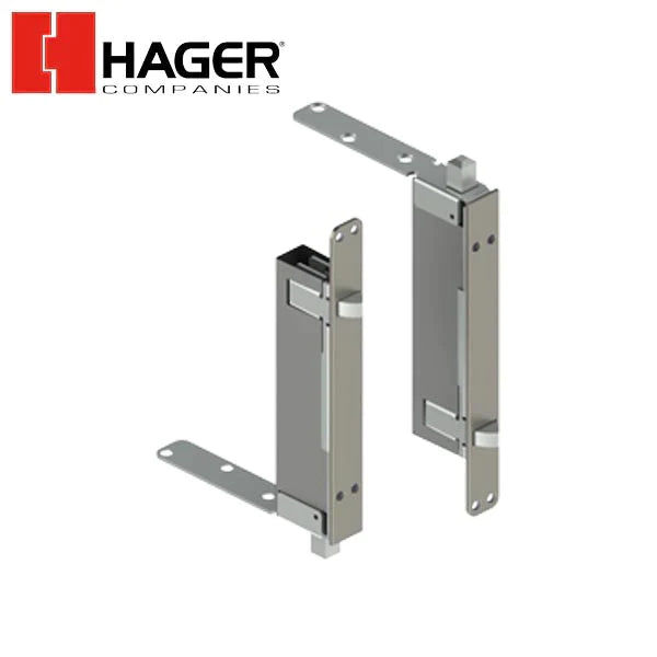 Hager - 291D - Automatic Flush Bolt Set for Wood Covered - Optional Finish