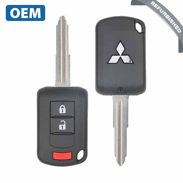 2010-2019 Mitsubishi Outlander Lancer / 3-Button Remote Head Key with Shoulder / PN: 6370B944 / OUCJ166N (OEM) - UHS Hardware