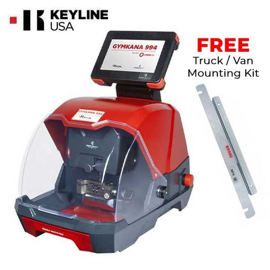 Keyline - GymKana 994 - All In One Code Cutting Machine w/ FREE Vehicle Mount Bracket - UHS Hardware