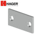 Hager - 336A - Door Edge Filler Plate - 161 Prep - 1-1/8" x 2-1/4" - Prime Coat