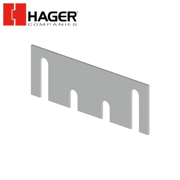 Hager - 337B - Template Hinge Shim - 4.5" - Prime Coat
