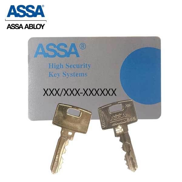ASSA - MAX+ / Maximum + Security Mortise Cylinder - Adams Rite Cam - 1-1/8" - 626 - Satin Chrome - UHS Hardware