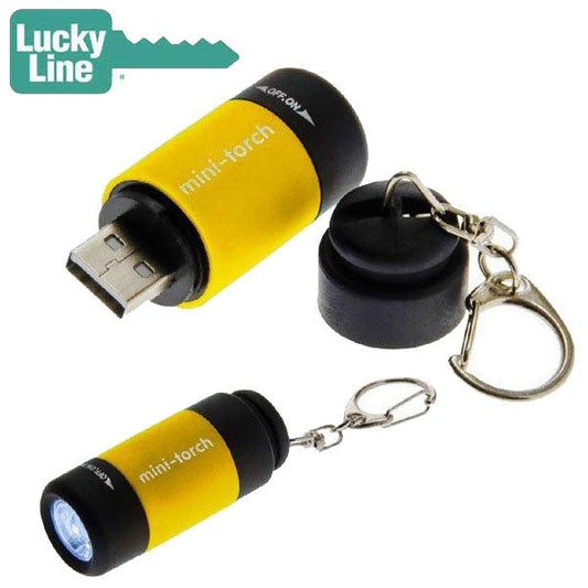 LuckyLine - U11201 - LED USB Torch Light -  Assorted - 1 Pack - UHS Hardware