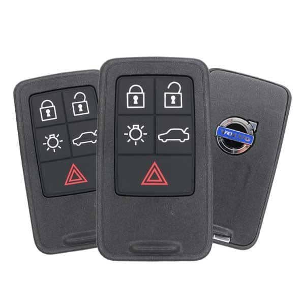 3 X 2007-2017 Volvo / 5-Button Smart Key W/ Approach Lights Pn: 30659607 Kr55Wk49264 (Oem) (Bundle