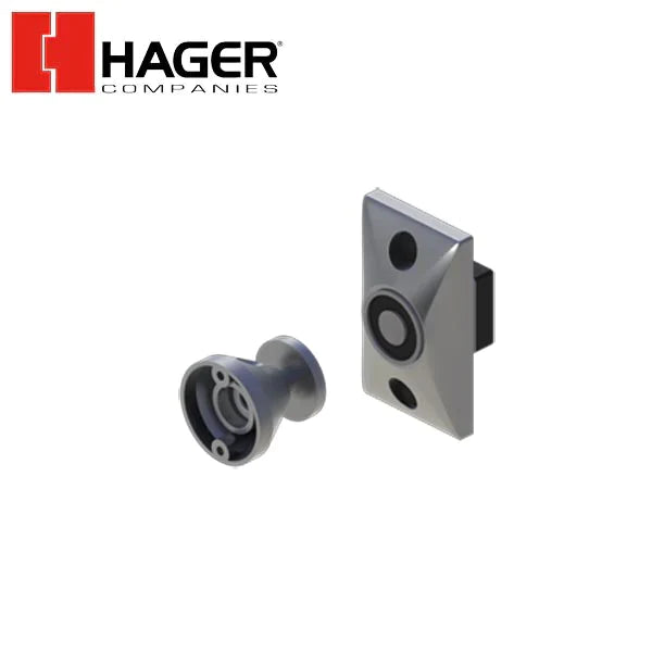 Hager - 380F - Flush Mount Electromagnetic Door Holder - Optional Finish - Optional AC/DC Input