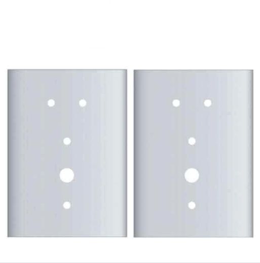 Entry Armor - Mortise Flat Plates for Kaba E-Plex 2000 Series - Set Of 2 - UHS Hardware