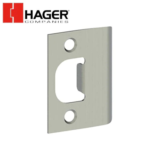 Hager - 3934 - Full Lip Strike - Square Corner - Satin Chrome