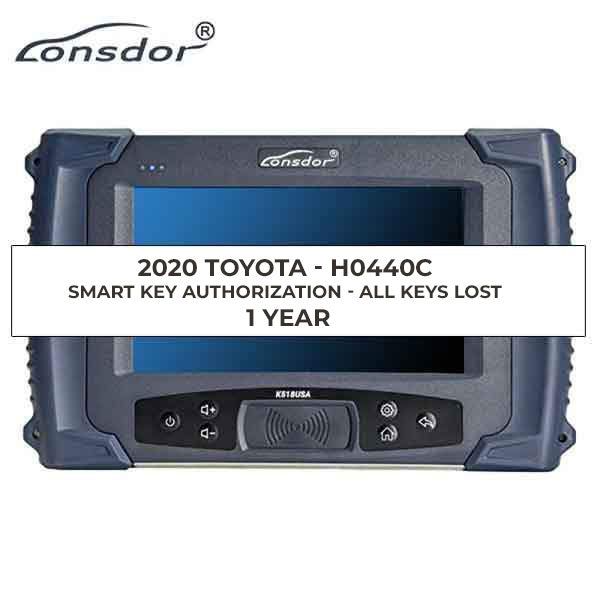 Lonsdor K518 USA - 2020 Toyota - H0440C Smart Key Authorization - 1 YEAR - UHS Hardware