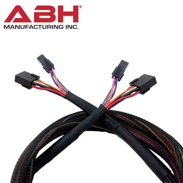 ABH - EZ Connect Male Wire Harness - Both Ends - 38" - 24ga & 18ga - Black - UHS Hardware