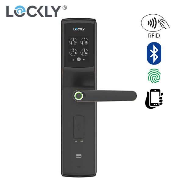 Lockly - PGD829AFVB- Secure Lux - Mortise Smart Lock - Fingerprint Reader - RFID Card - Bluetooth - Venetian Bronze - UHS Hardware