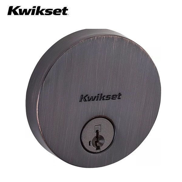 Kwikset - 258 - Uptown Deadbolt - Round Rose - 11P - Venetian Bronze - Entrance - SmartKey Technology - Grade 1 - UHS Hardware