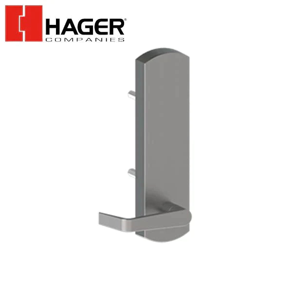 Hager - 45BE - Passage - Escutcheon - 1-3/4"-3" - Satin Chrome - Optional Lever