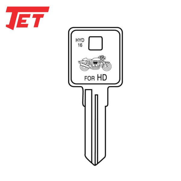 JET - Harley Davidson HYD16 Mechanical Key - UHS Hardware