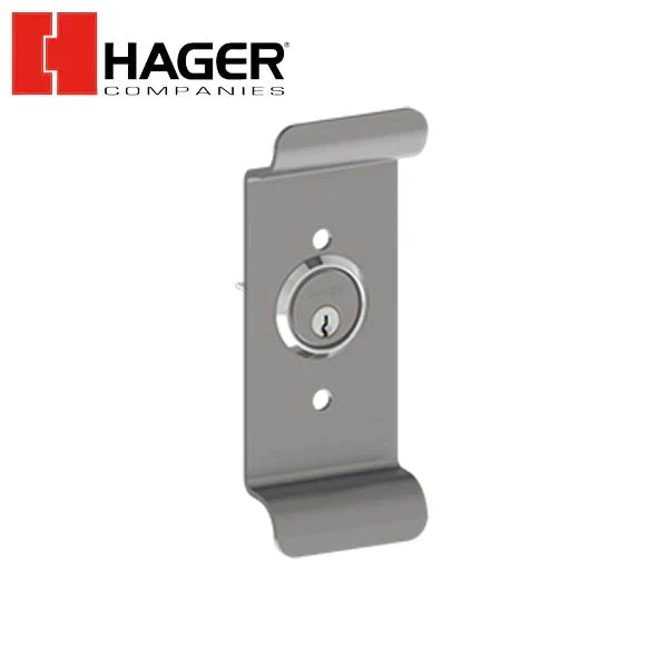 Hager - 47RN - R1 Raised Lip Pull - Night Latch - No Core With Cup - Optional Finish