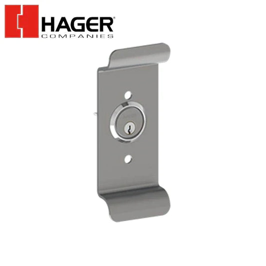 Hager - 47RN - R1 Raised Lip Pull - Night Latch - No Core With Cup - Optional Finish