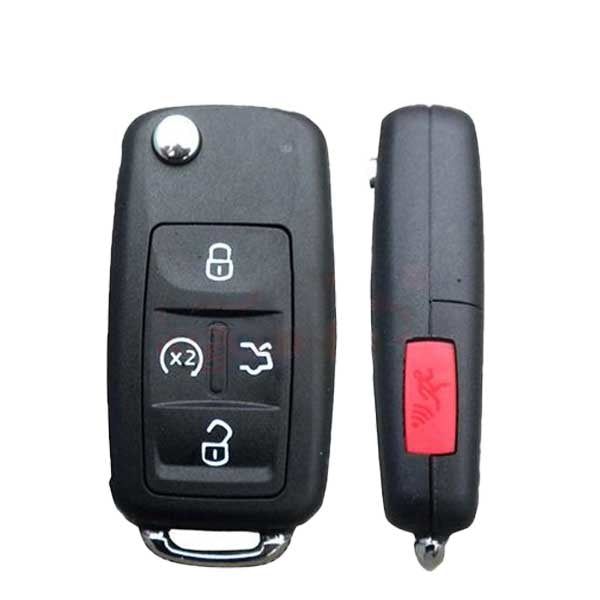 2011-2013 Volkswagen Golf / 5-Button Flip Key Pn: 561837-202-D Nbg010206T 315 Mhz (Oem Refurb)