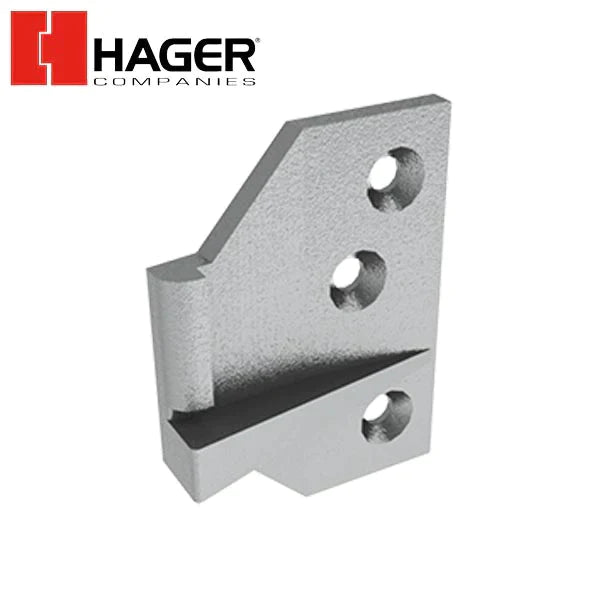 Hager - 4911 - Double Door Strike Without Mullion - Satin Stainless Steel