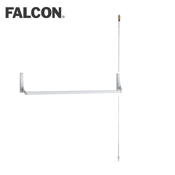 Falcon - 1992NL - Concealed Vertical Rod Crossbar Device - 44 - 689 - Satin Aluminum - Non Handed - UHS Hardware