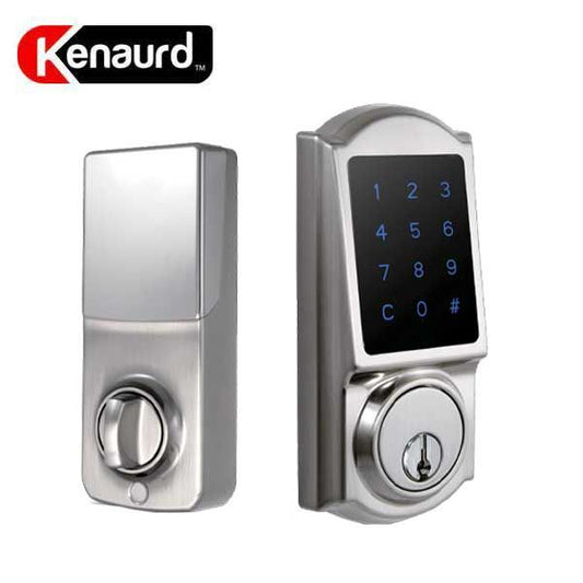 Premium Electronic Touchscreen Deadbolt w/ Key Override & Z-Wave Technology - Grade 2 - Satin Silver - SC1/KW1 - UHS Hardware