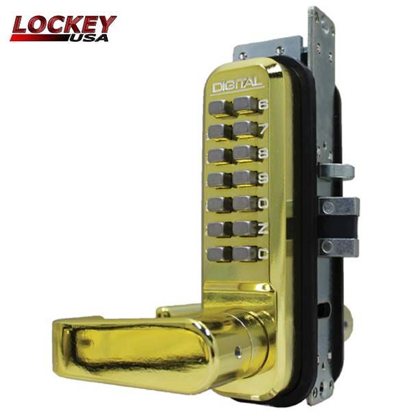 Lockey - 2985-DC - Narrow-Stile Mechanical Keypad Keyless Lever - Passage - Double Combination - UHS Hardware
