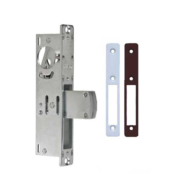 ILCO - 185 Deadbolt Mortise Lock - 1 1/8" Backset - No Handing - Flat Faceplate - Clear/Dark Bronze - UHS Hardware