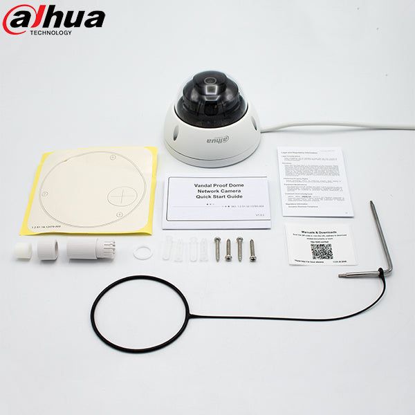 Dahua / IP Camera / 5MP Dome / Fixed 2.8 mm Lens / WDR / IP67 / IK10 / Starlight  / 5 Year Warranty / DH-N53AL52 - UHS Hardware