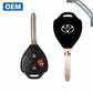 2010-2019 Toyota 4-Runner RAV4 / 3-Button Remote Head Key / PN: 89070-0R050 / HYQ12BDC (G Chip) (OEM) - UHS Hardware