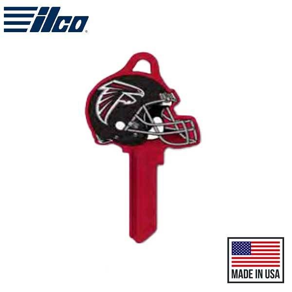 ILCO - NFL TeamKeys - Helmet Edition - Key Blank - Atlanta Falcons - KW1 (5 Pack) - UHS Hardware