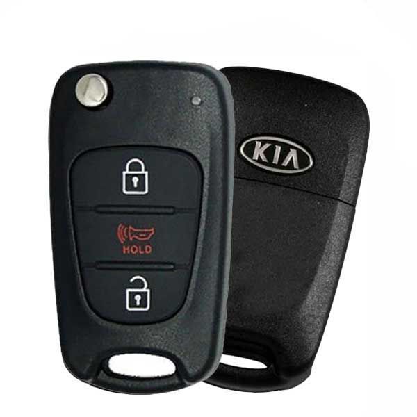 2010-2012 Kia Soul / 3-Button Flip Key / PN: 95430 2K250 / NYOSEKSAM11ATX (OEM Refurb) - UHS Hardware