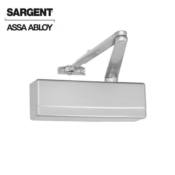 Sargent - 281 - Powerglide Cast Iron Door Closer w/ O - Standard Arm - EN - Sprayed Aluminum Enamel - Grade 1 - UHS Hardware