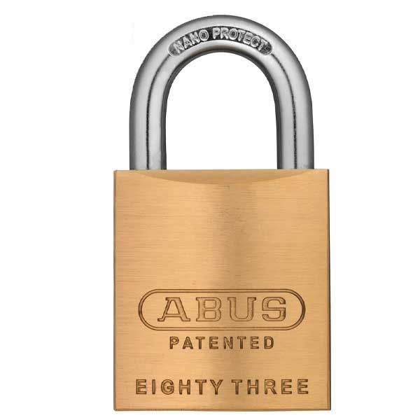 Abus - 83/45-400 - Premium Loaded Brass Padlock - S2 - Corbin 60 -  Rekeyable - 1 53/64" Width - UHS Hardware