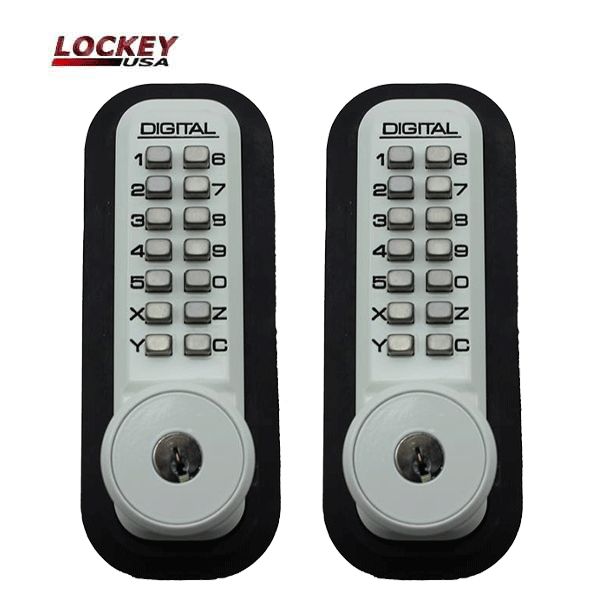 Lockey - 2210-DC-KO - Mechanical Keyless Double Deadbolt Lock w/ Key Override - UHS Hardware